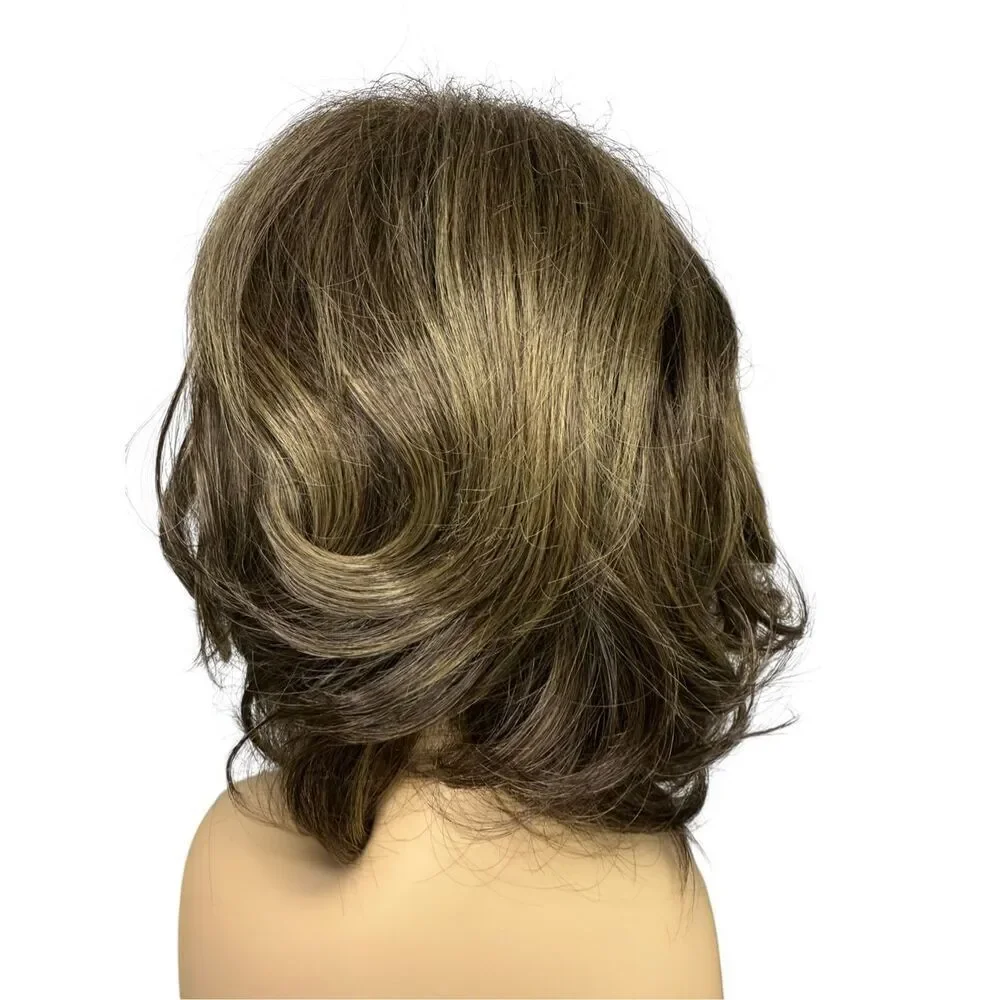 13” Light Brown Short Synthetic Hair‎ Bob Wig NEW